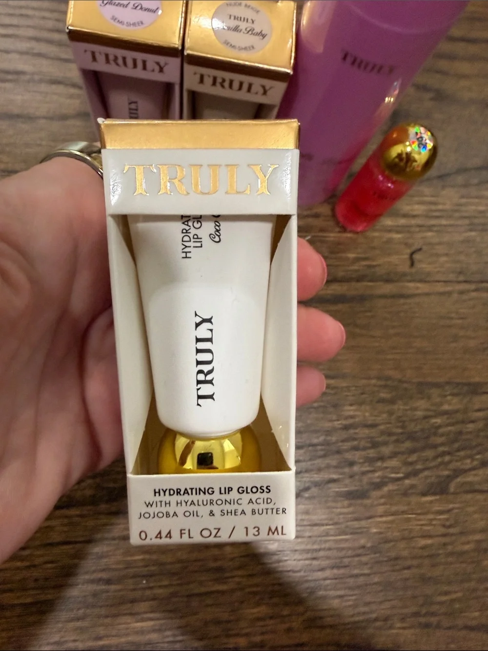 TRULY Pink Smooth Shave Cream & Assorted Hydrating Lip Gloss Trio